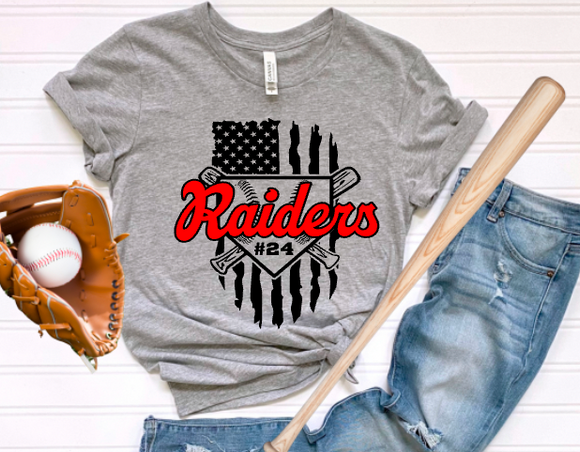 Personalized Raiders Flag (include # in personalization box)