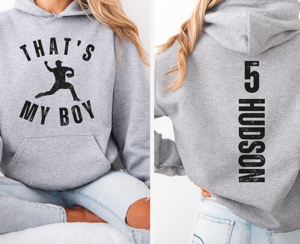 Softball/Baseball That's My Boy/That's My Girl (Include name to be vertical down back in personalization box) - 0
