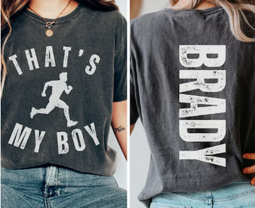 11th Day of Christmas Track/CC That's My Boy/That's My Girl (Include name to be vertical down back in personalization box) - 0