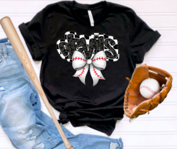 Devils Baseball Bow