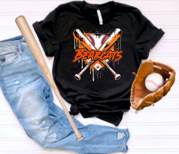Bearcats Drip Bats Text