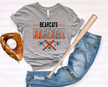 Personalized Bearcats Baseball Crossed Bats