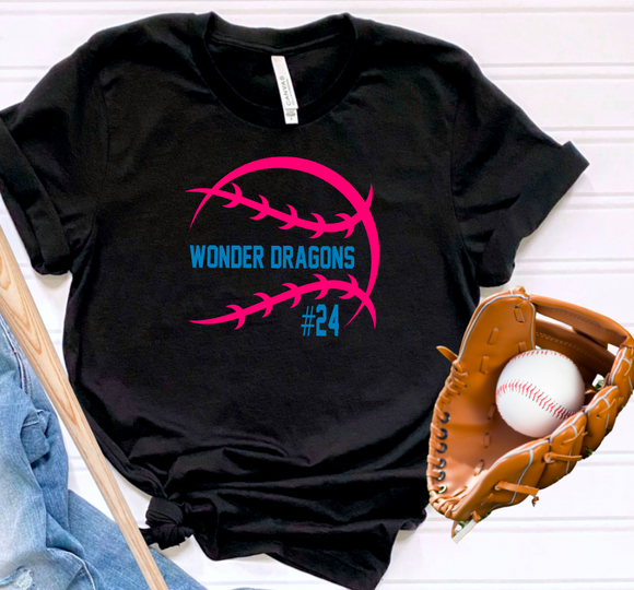 Wonder Dragons Personalized Ball (include # in personalization box)