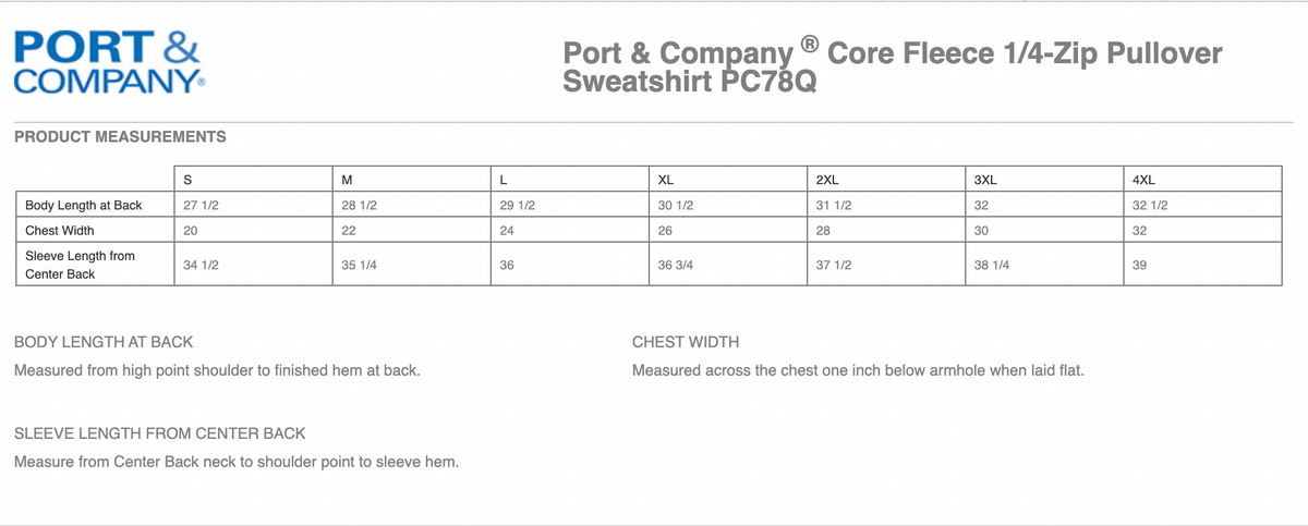 (Adult) Personalized Quarter Zip Pullover