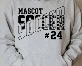 (YourTeam) Personalized Soccer Split (include team, number and ink color changes in personalization box)