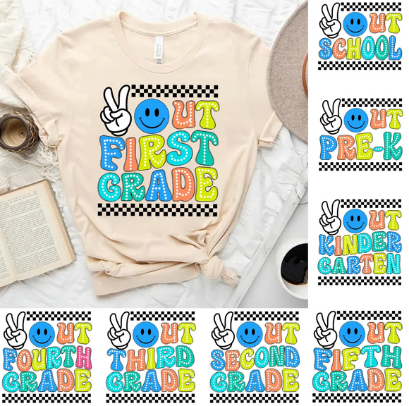 Peace Out ___ Grade (include grade level in personalization box)