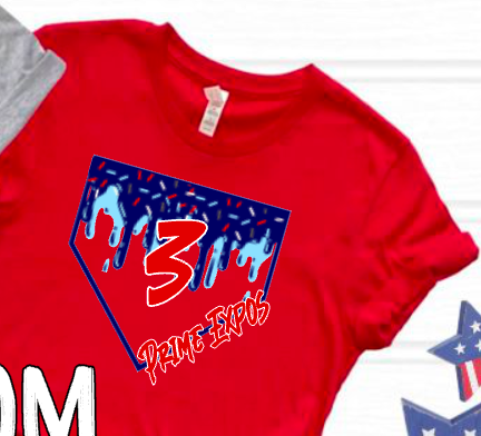 (YourTeam) DriFit Patriotic Drip Number Plate