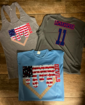 (YourTeam) Stars and Stripes Drip Plate