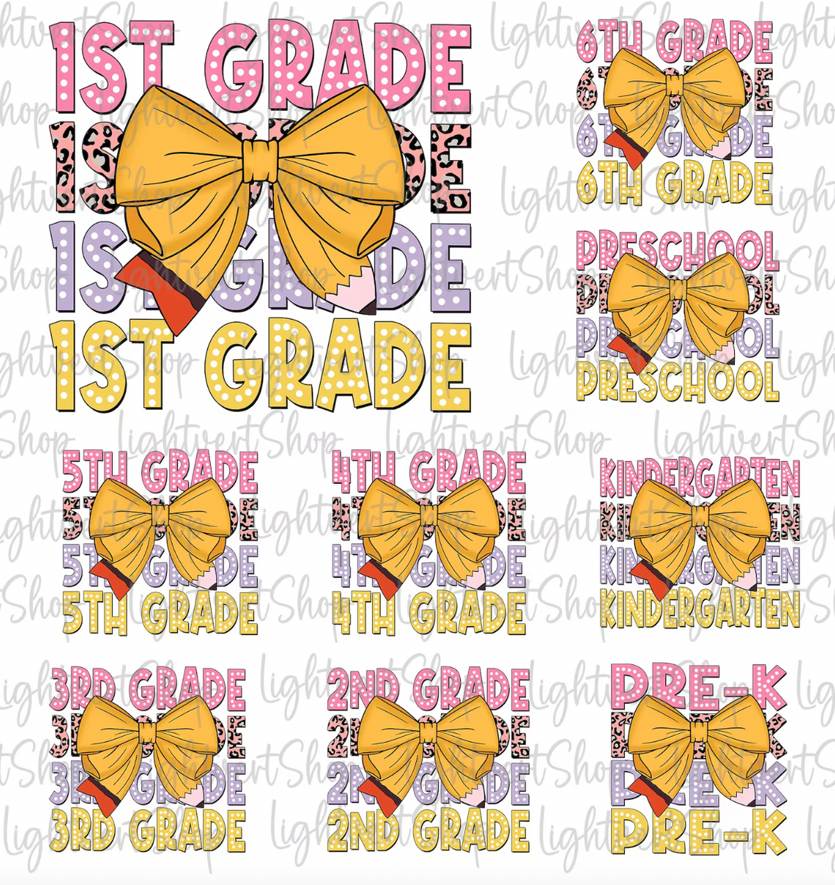 Coquette Bow Teacher Grade Level