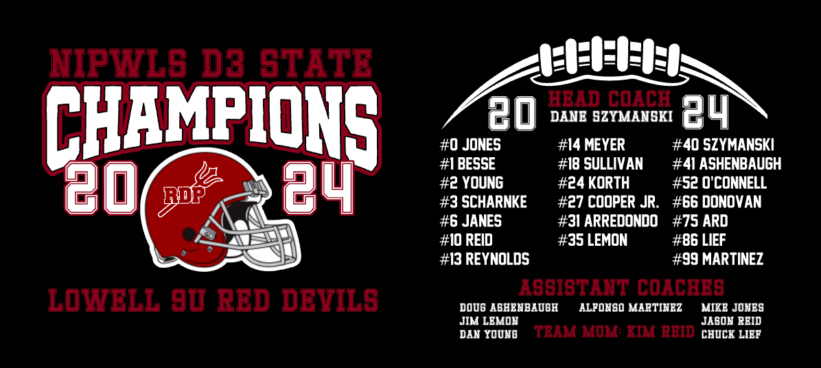 9U Red 2024 Champions Tee