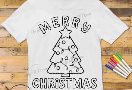 Christmas Coloring Tee