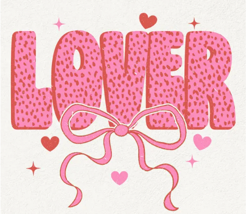 Coquette Valentine Names (can include names on sleeve - include in personalization box)