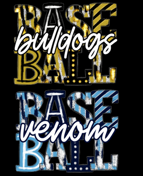 Baseball Colorwash Stack (Include Your Team Name and 2-3 colors in personalization box) - 0
