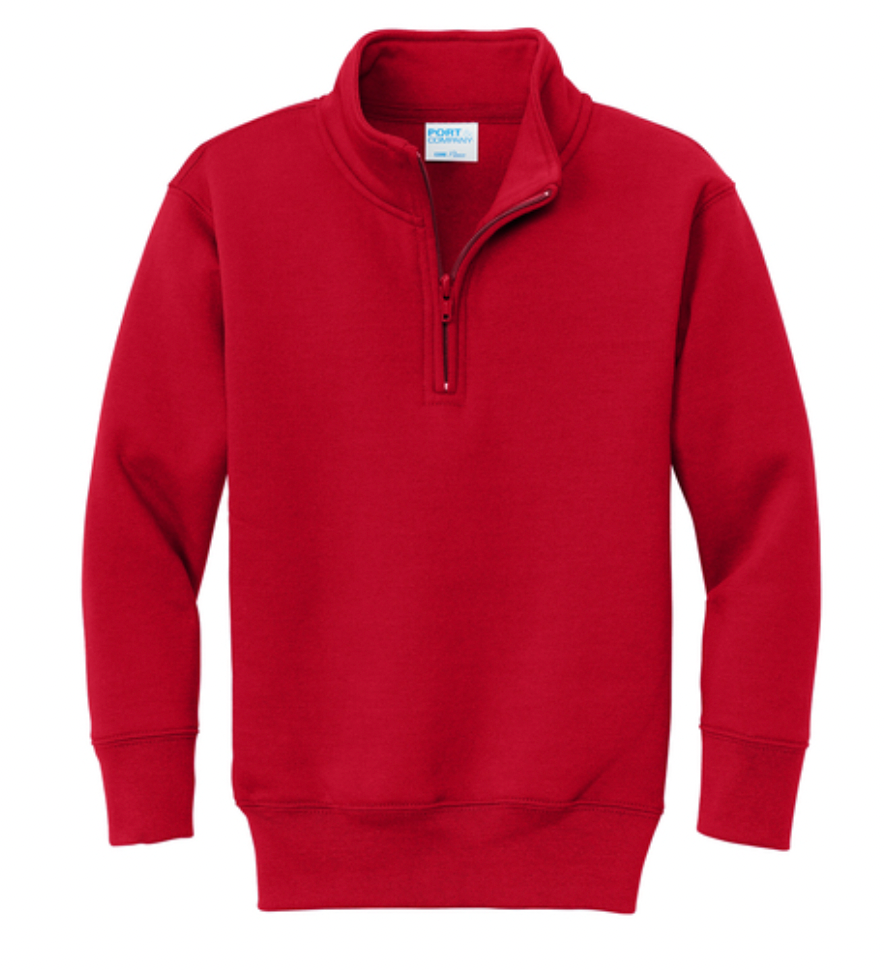 (Youth) Personalized Quarter Zip Pullover