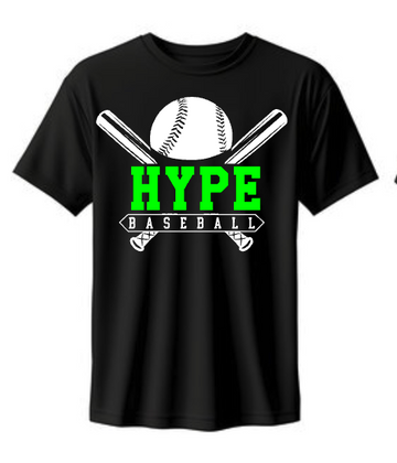 Hype Baseball 2025 Tee (Plain Back)