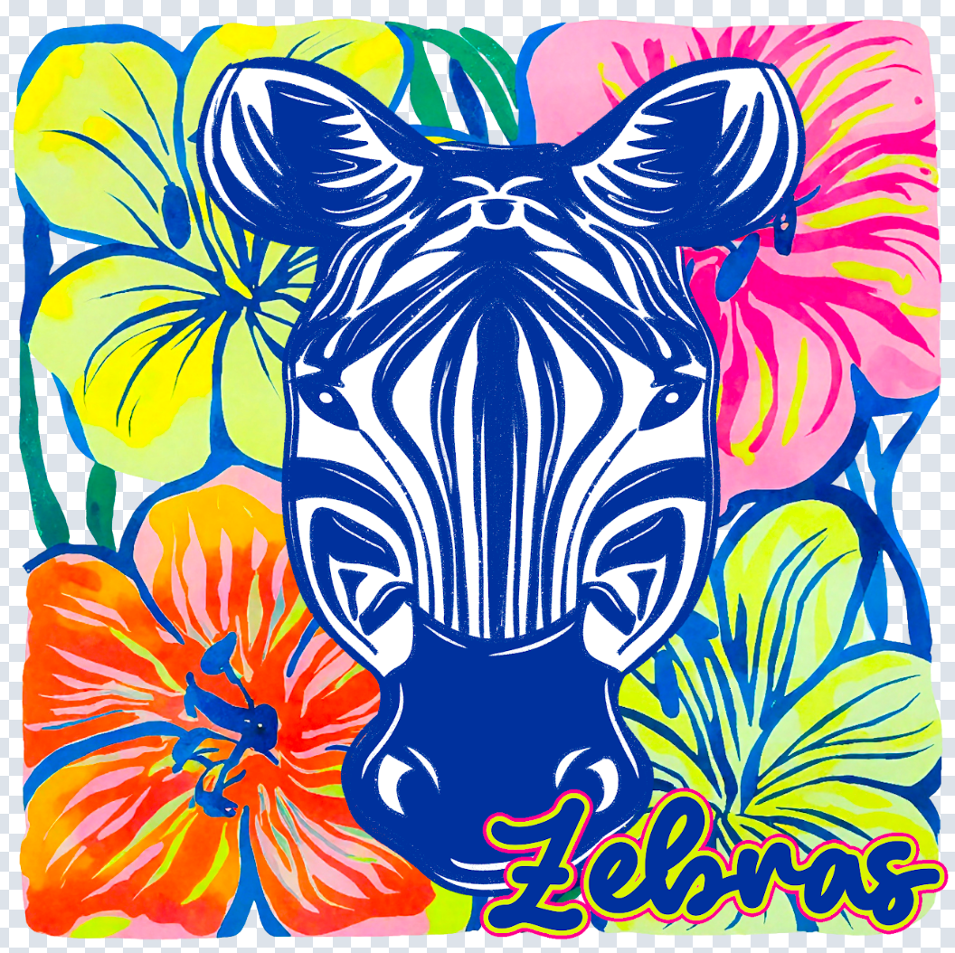 Colorful Floral Mascot Special (include team in personalization box)