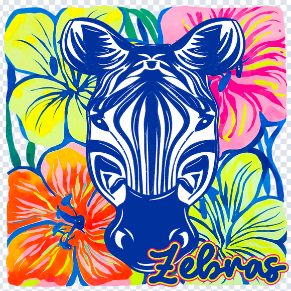 Colorful Floral Mascot Special (include team in personalization box)