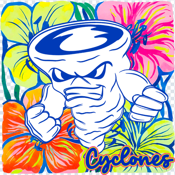 Colorful Floral Mascot Special (include team in personalization box)