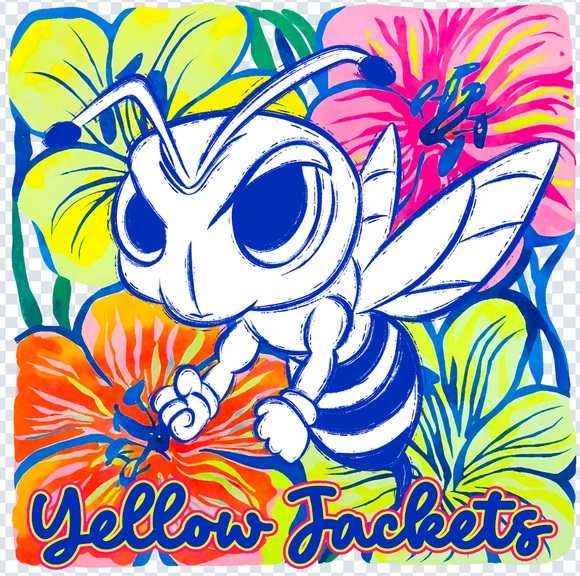 Colorful Floral Mascot Special (include team in personalization box)