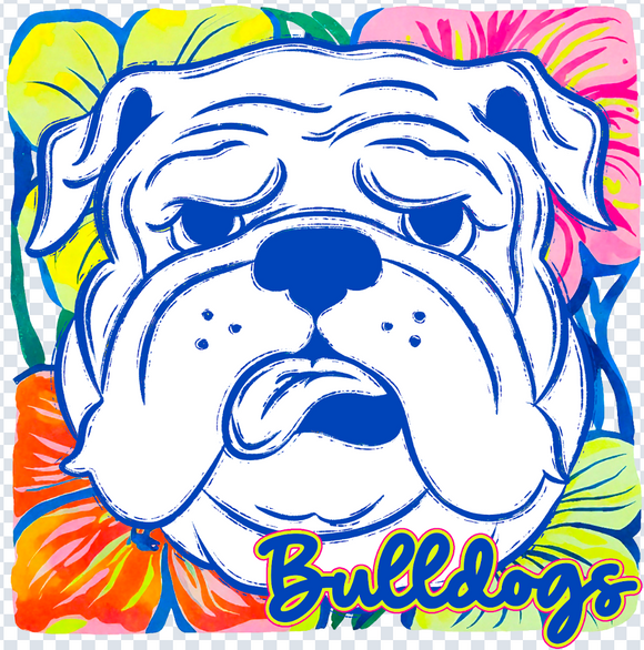 Colorful Floral Mascot Special (include team in personalization box)