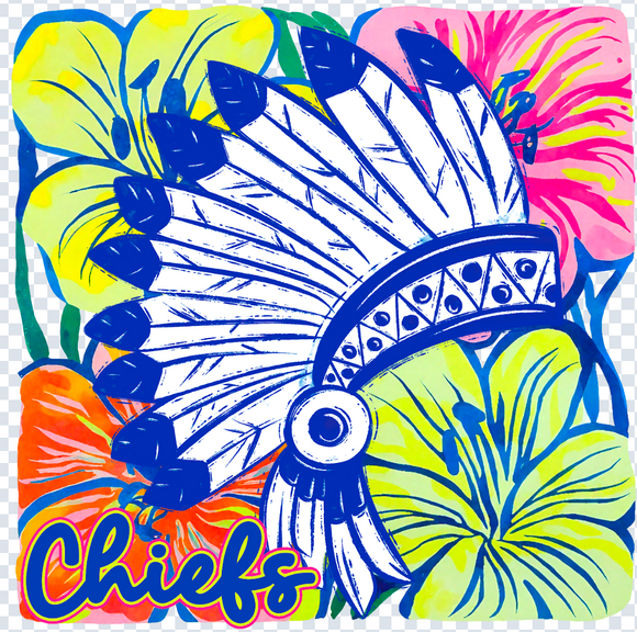 Colorful Floral Mascot Special (include team in personalization box)