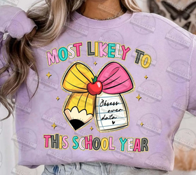 Christmas in July Most Likely To Teacher Tee