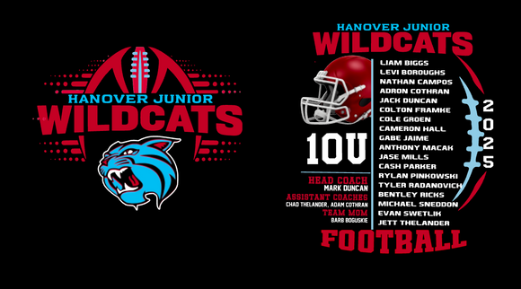 Hanover Wildcats 10U Tee- 2025