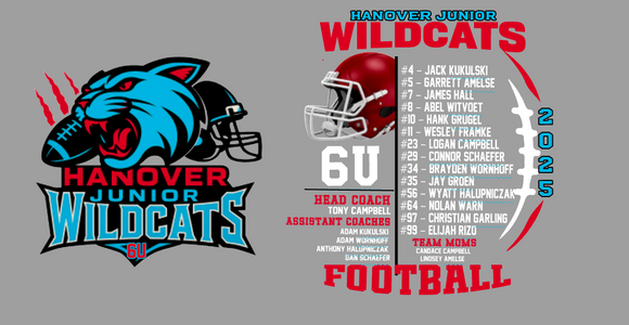Hanover Wildcats 6U Tee- 2025