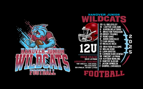 Hanover Wildcats 12U Tee- 2025