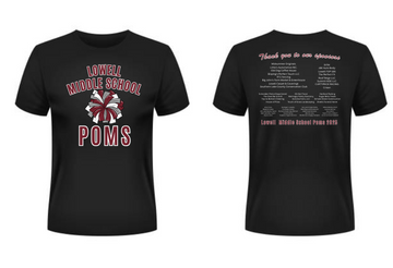 Devils Poms Sponsor Tee 2025