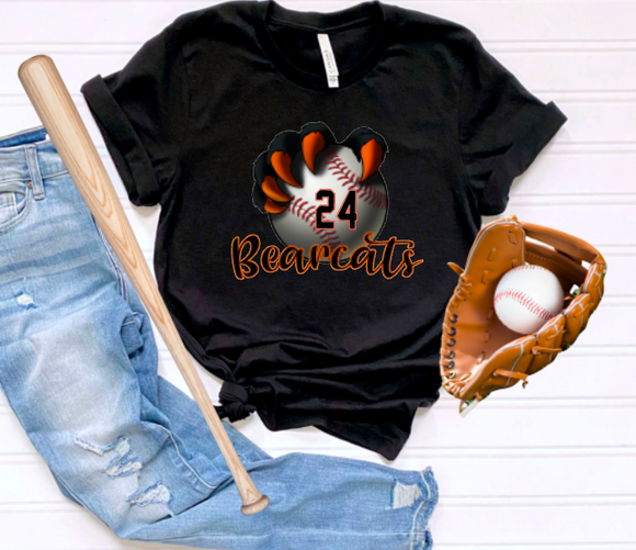 Personalized Bearcat Paw