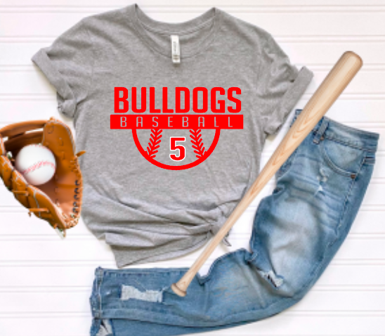 Bulldogs Baseball Simple Stack (Personalized)