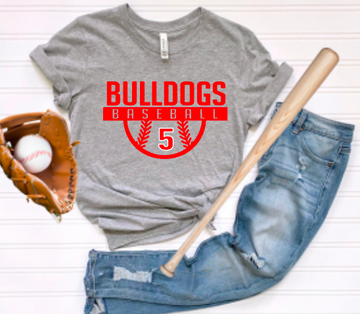 Bulldogs Baseball Simple Stack (Personalized)