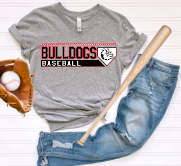 Bulldogs Baseball Softball Stripe