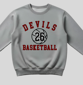 (YourTeam) Basketball Simple Number Arch