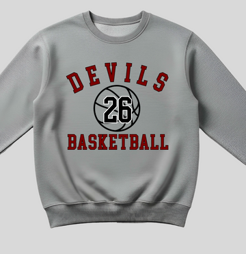 (YourTeam) Basketball Simple Number Arch