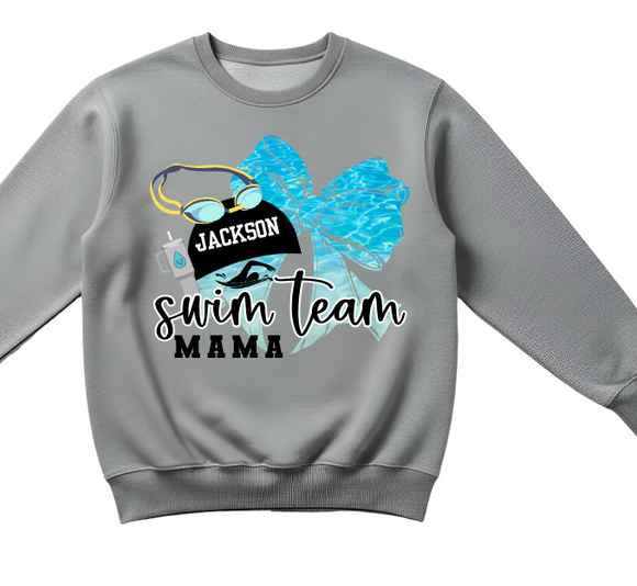(YourTeam) Swim Team Mama/Family Coquette