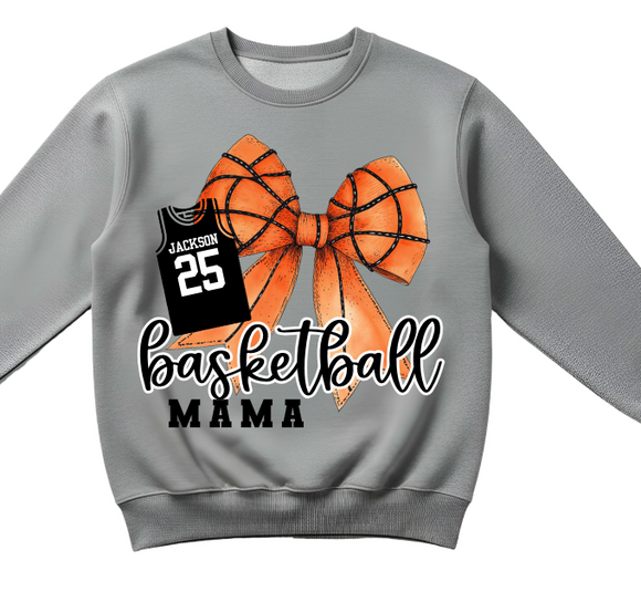 (YourTeam) Basketball Coquette Bow (many personalization options)