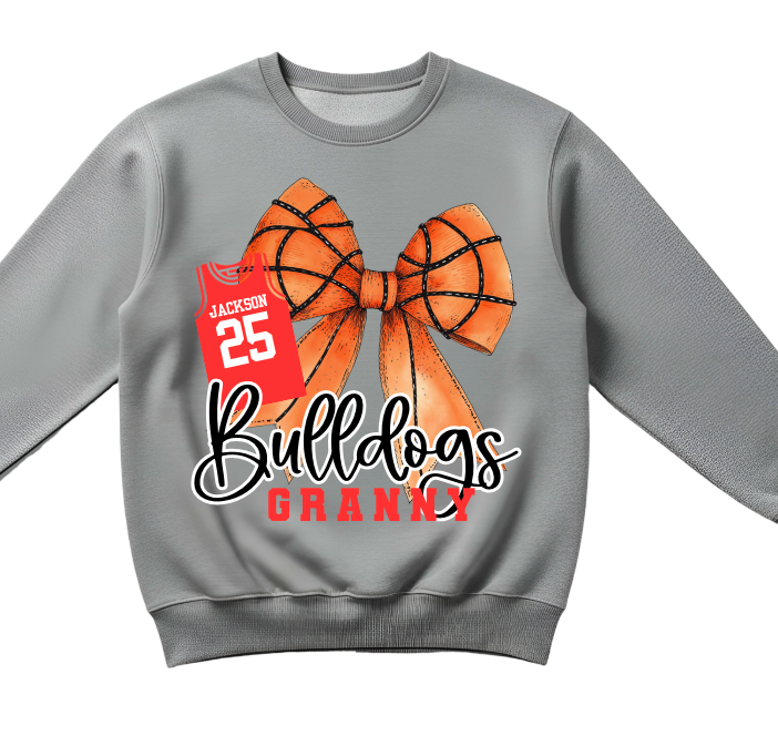 (YourTeam) Basketball Coquette Bow (many personalization options)