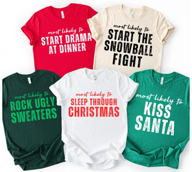 11th Day of Christmas Most Likely To (include text in personalization box) - For orders of 10+, message me for special pricing