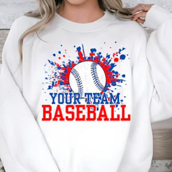 (YourTeam) Splatter Baseball/Softball