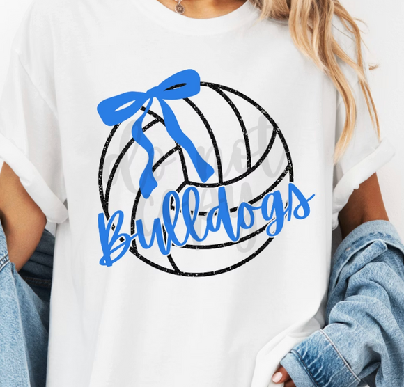 (YourTeam) Volleyball Simple Bow