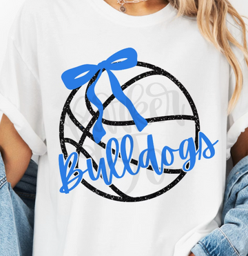 (YourTeam) Simple Basketball Bow