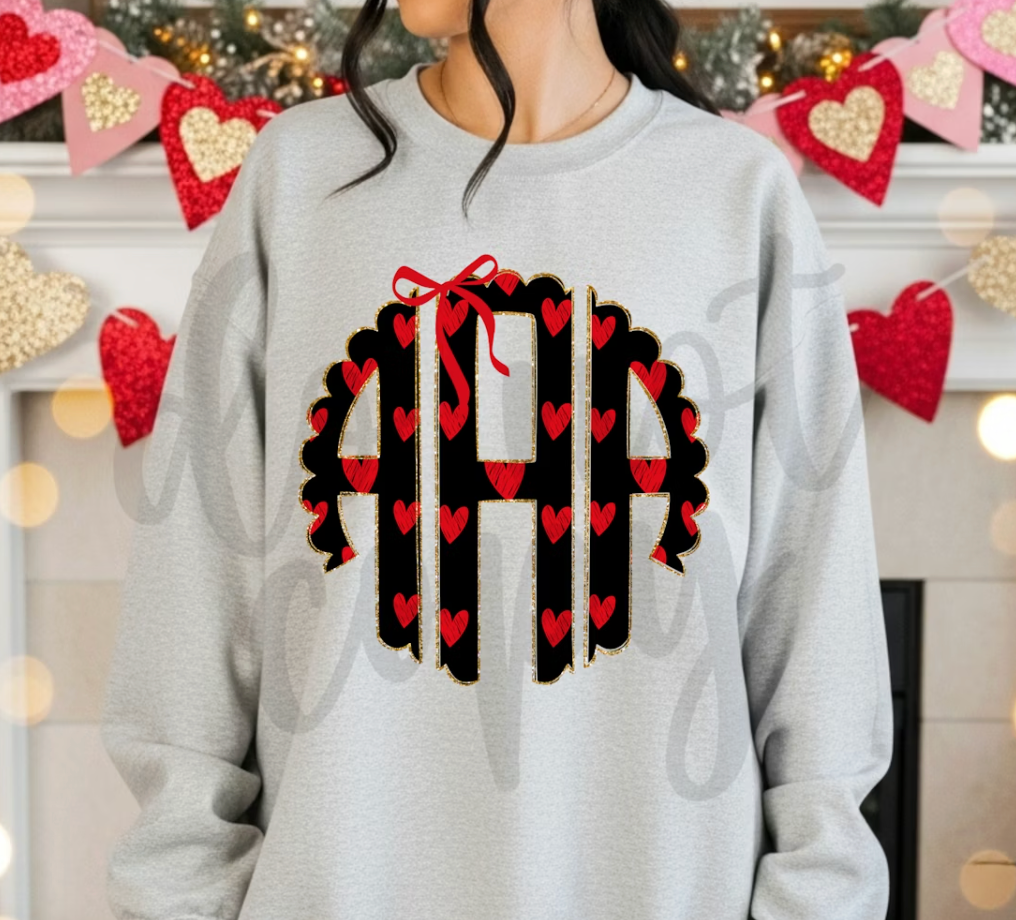 Valentine Heart Monogram