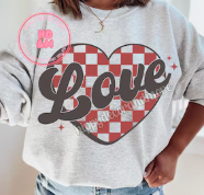 Checker Love Heart