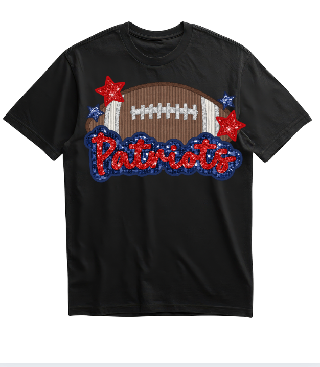 Faux Sequin Patriots Ball