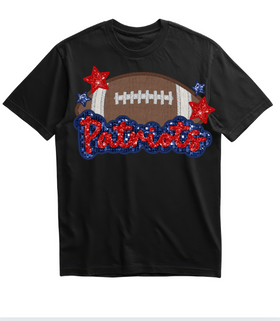 Faux Sequin Patriots Ball