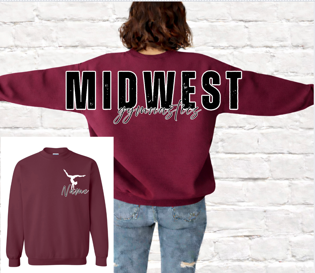 Midwest Gymnastics Varsity Crewneck