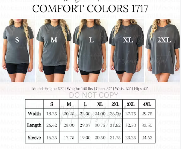 Your Team Varsity Back Tee (comfort colors)