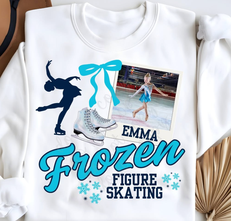 Ice Skating Photo Tee